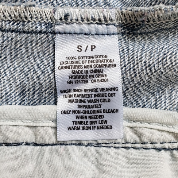 Aéropostale Medium Wash Distressed Denim Vest - Picture 8 of 8